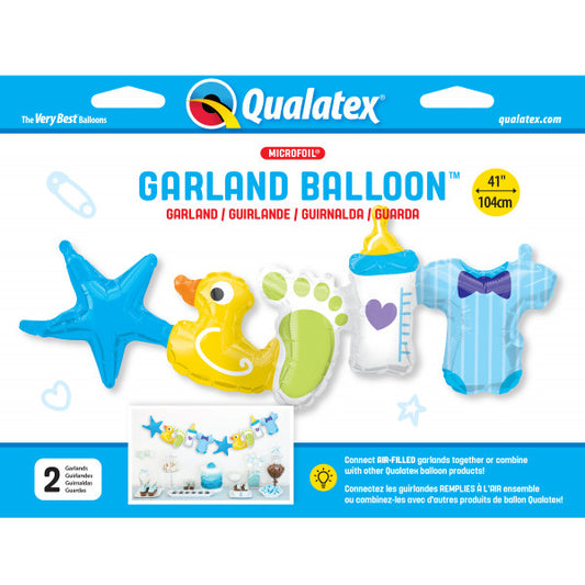BABY BOY ORGANIC GARLAND - Foil 41" Air Filled