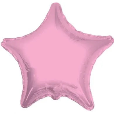 Baby Pink Star Balloon - 22" Foil