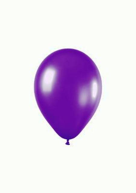 Metallic 551 Violet Balloons - 5" Latex (100ct)