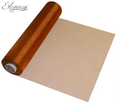 Copper Soft Sheer Organza (29cm x 25m)
