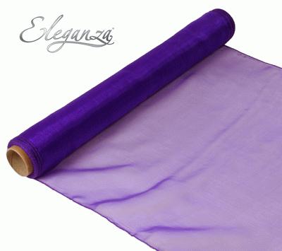 Woven Edge Organza Purple