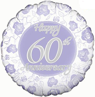 Happy 60th Anniversary Balloon - 18" Foil