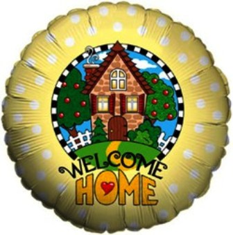 Yellow Welcome Home Balloon - 18" Foil