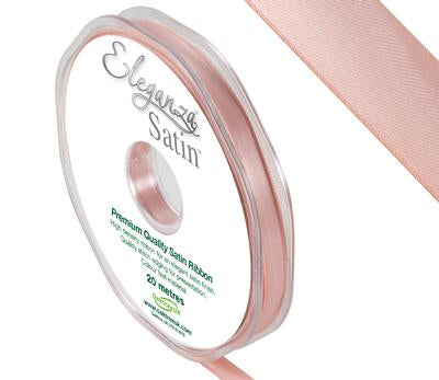 Rose Gold No.87 Double Faced Satin - (6mm x 20m)