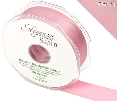 Classic Pink No.07 Double Faced Satin - (25mm x 20m)