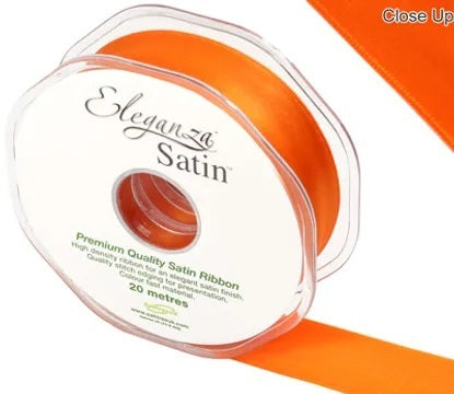 Orange No.04 Double Faced Satin - (25mm x 20m)