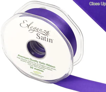 Purple No.36 Double Faced Satin - (25mm x 20m)