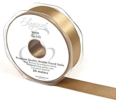 MOCHA No.09 Double Faced Satin - (25mm x 20m)