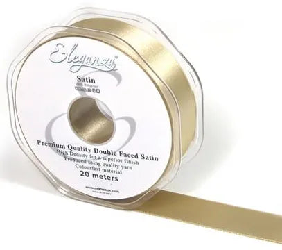 TAUPE No.03 Double Faced Satin - (25mm x 20m)