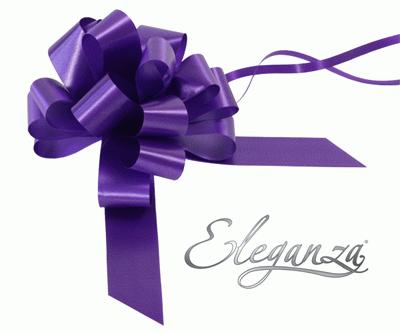 Purple No.36 Poly Pull Bows - (30mm) (30ct)