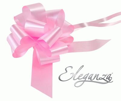 Light Pink Poly Pullbows - 30mm (30ct)