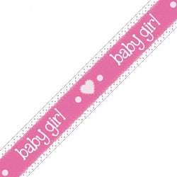 Baby Girl Pastel Heart Banner - (6ct)