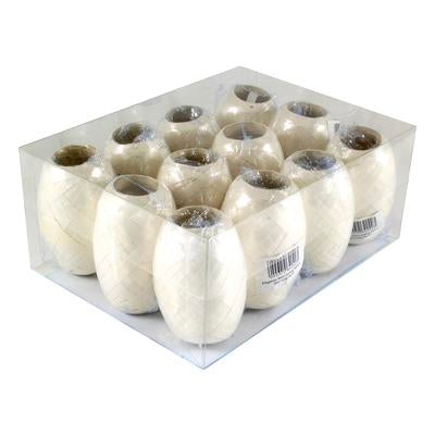 Ivory Curling Ribbon Cops - (5mm x 20m) (1ct)