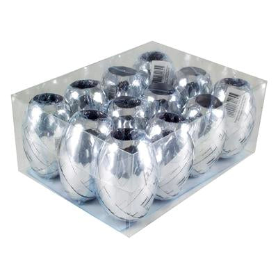 Metallic Silver Curling Ribbon Cops - (5mm x 20m) (1ct)