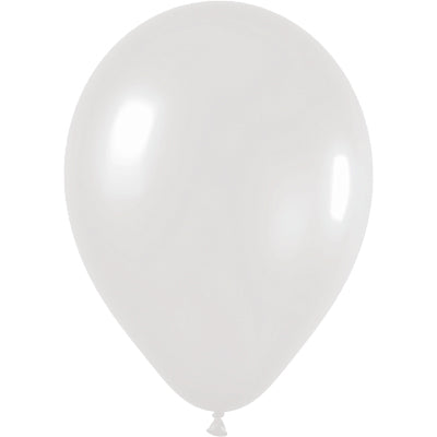 Satin 481 Silver Balloons - 12" Latex (50ct)