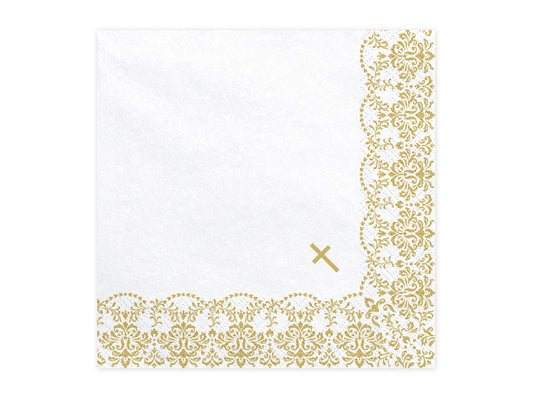 First Communion Napkins ornament - (33 x 33cm) (20ct)