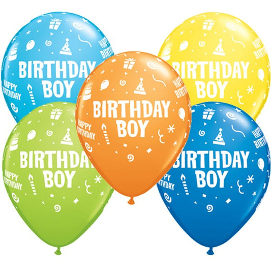 Birthday Boy Balloons - 11" Latex (25ct)