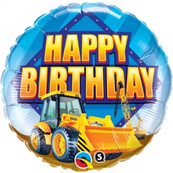 Construction Zone Birthday Balloon - 18" Foil