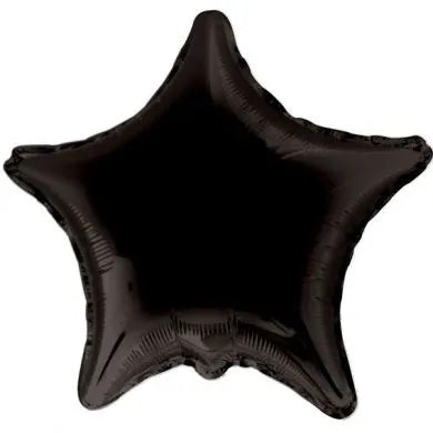 Black Star Balloon - 22" Foil