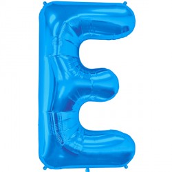 Blue Letter 'E' Balloon - 16" Foil