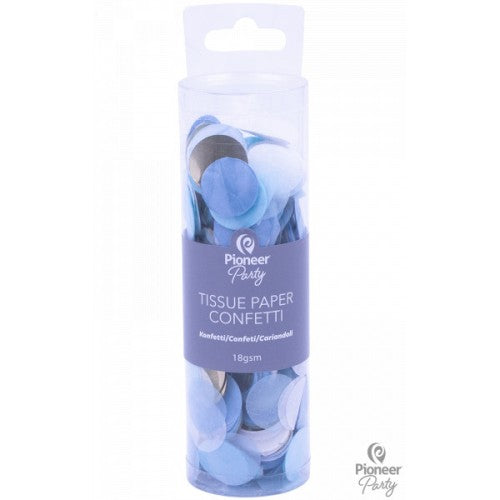 Blue, White & Gold Tissue Paper Confetti - 18g