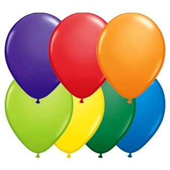 Carnival Assortment Balloons - 5" Latex (100ct)