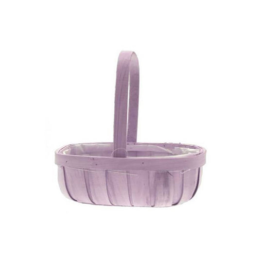 Lilac Softwood Trug Basket - 1pc