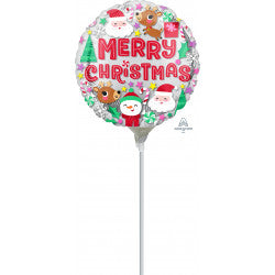 Christmas Buddies MiniShape Air-Filled Balloon – Foil 9"