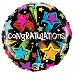 Congratulations Shooting Stars Balloon - 18" Foil