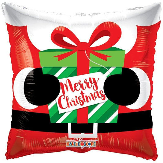Santa Present Balloon - Foil 18"
