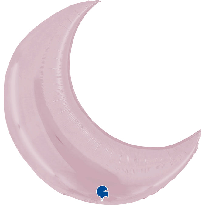 Pastel Pink Moon Supershape Balloon - 31" Foil