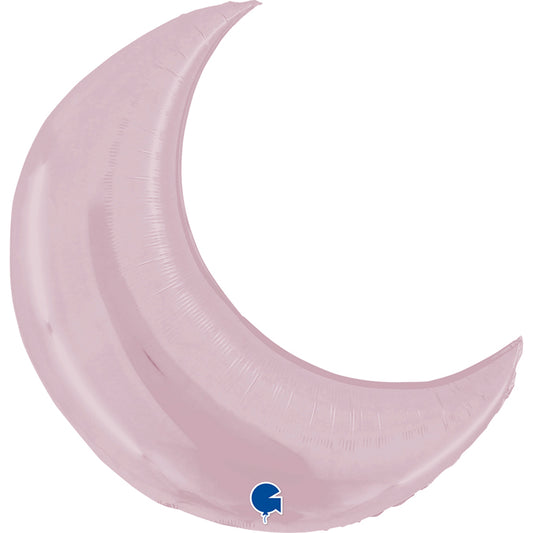 Pastel Pink Moon Supershape Balloon - 31" Foil