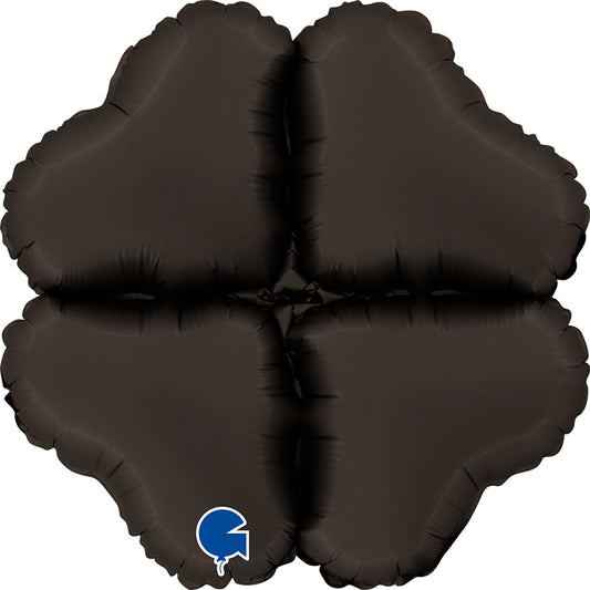 Satin Fumé Black Base Hearts Mini - 12" - Air Fill Only