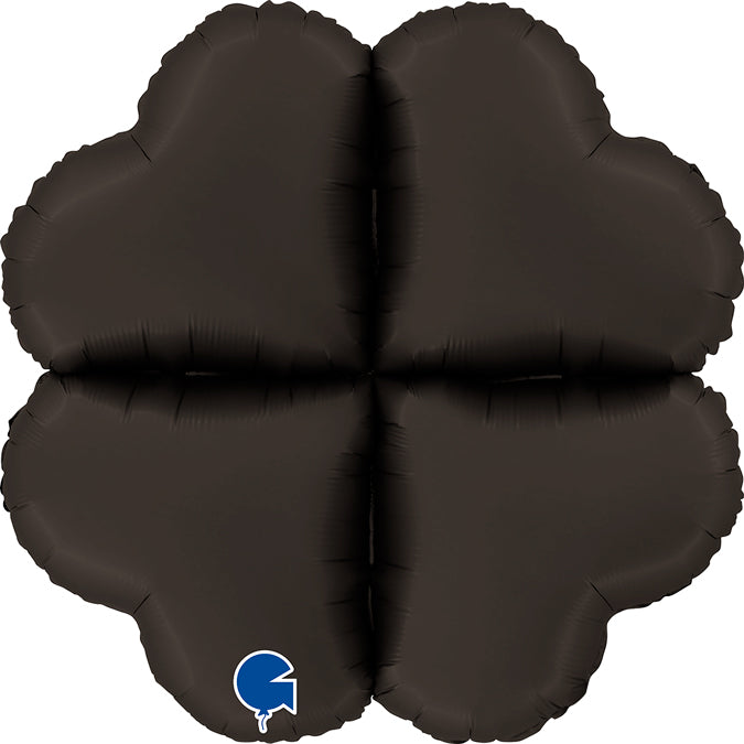 Satin Fumé Black Base Hearts Maxi - 24" - Air Fill Only