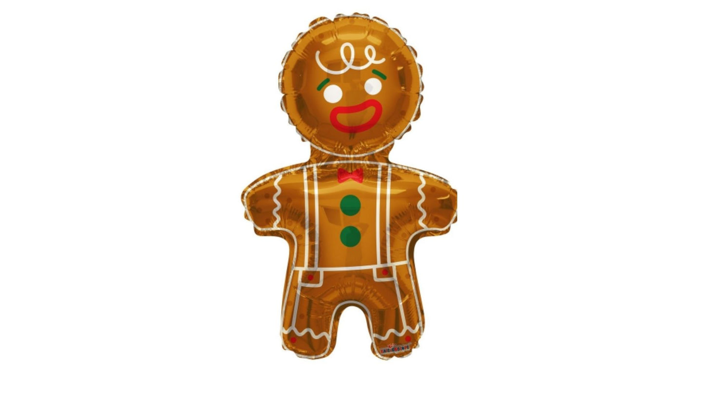 Christmas Gingerbread Man Balloon Shape - Foil 36"