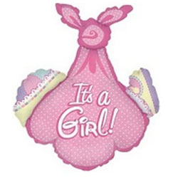 Baby Girl Bundle Supershape Balloon - Foil