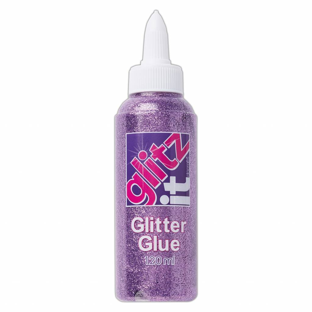 Glitz It Glitter Glue Lilac Shimmer (120ml)