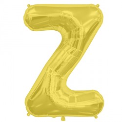 Gold Letter 'Z' Balloon - 16" Foil