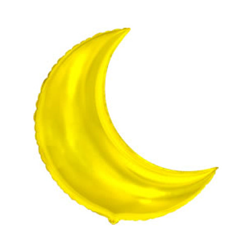 Metallic Crescent Gold Moon Supershape Balloon - Foil 34"