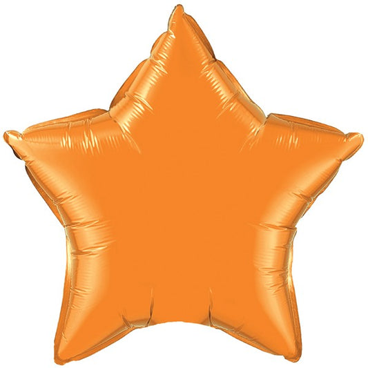 Orange Star Balloon - 20" Foil