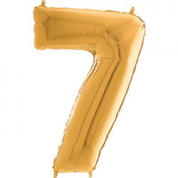 Gold Number 7 Balloon - 26" Foil