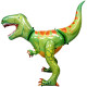 Green Dinosaur Super Dimensionals Supershape Balloon - Foil