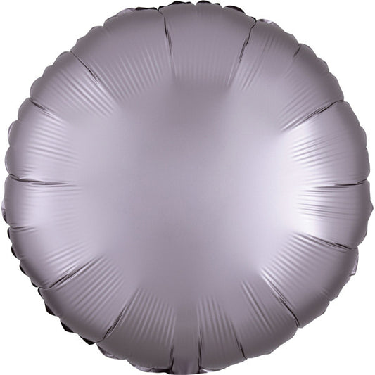 Greige Satin Luxe Round Balloon - 18" Foil