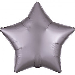 Greige Satin Luxe Star Balloon - 18″ Foil
