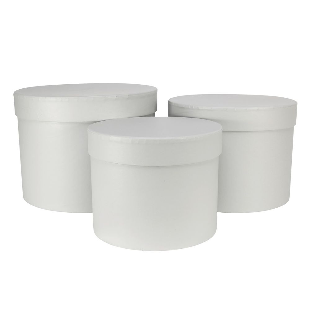 Grey Hat Box - (Set of 3)