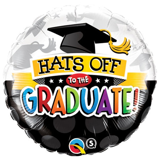 Hats Off To The Graduate Balloon - 18" Foil