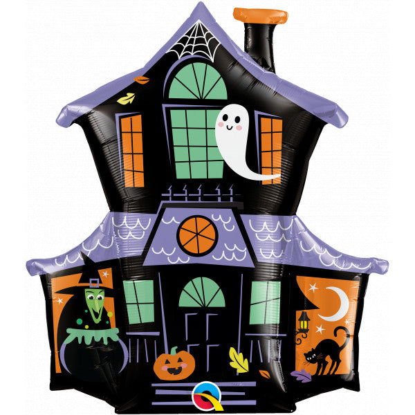 HAUNTED HOUSE HALLOWEEN Supershape Balloon - 37" Foil