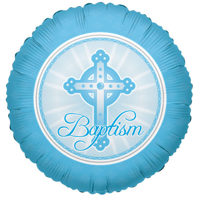 Light Blue Baptism Balloon - 18" Foil