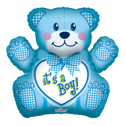 Baby Boy Bear Supershape Balloon - 28" Foil