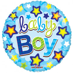 Gellibeans Baby Boy Stars - 18" Foil